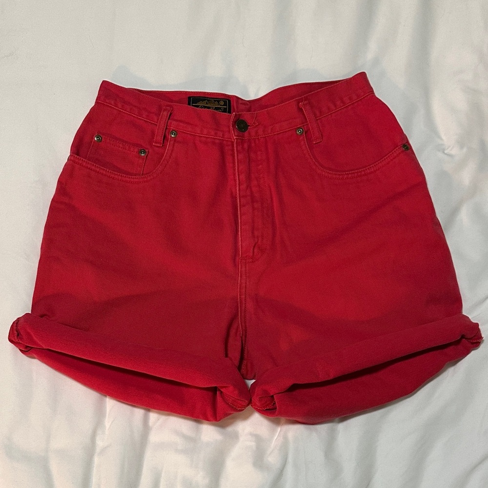 Vintage Eddie Bauer Coral Denim Shorts
